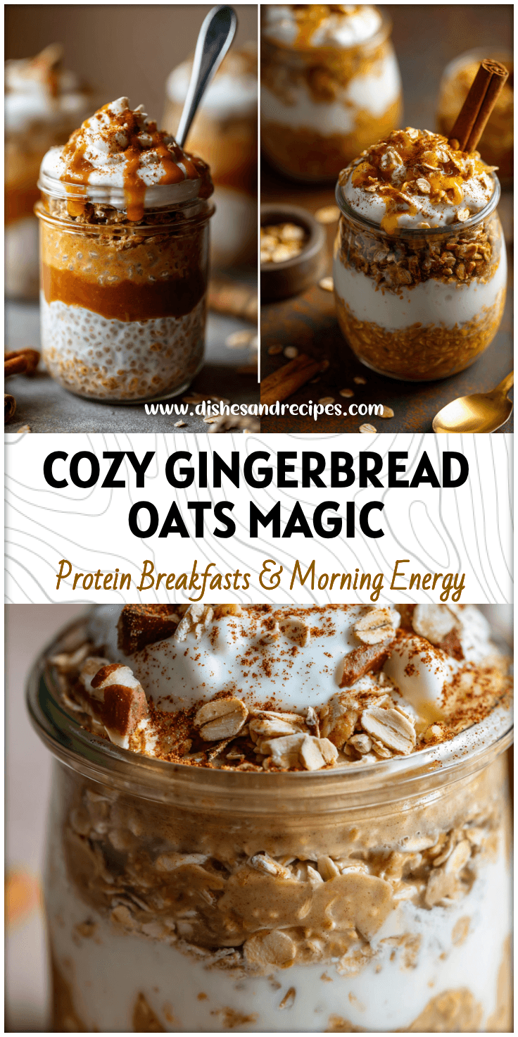 Gingerbread Overnight Oats with Yogurt – A Heart Healthy Winter Breakfast